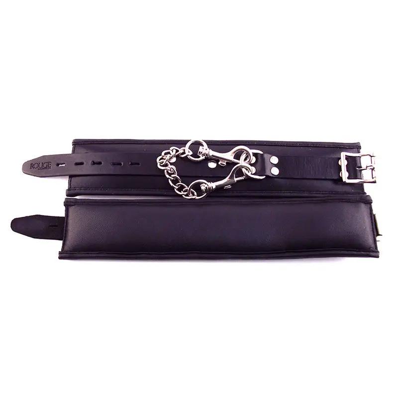 Rouge Padded Ankle Cuffs Black by Rouge Garments
