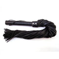Rouge Flogger, Leather w/Leather Handle Black by Rouge Garments