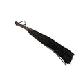 Rouge Flogger, Suede w/Leather Handle Black by Rouge Garments