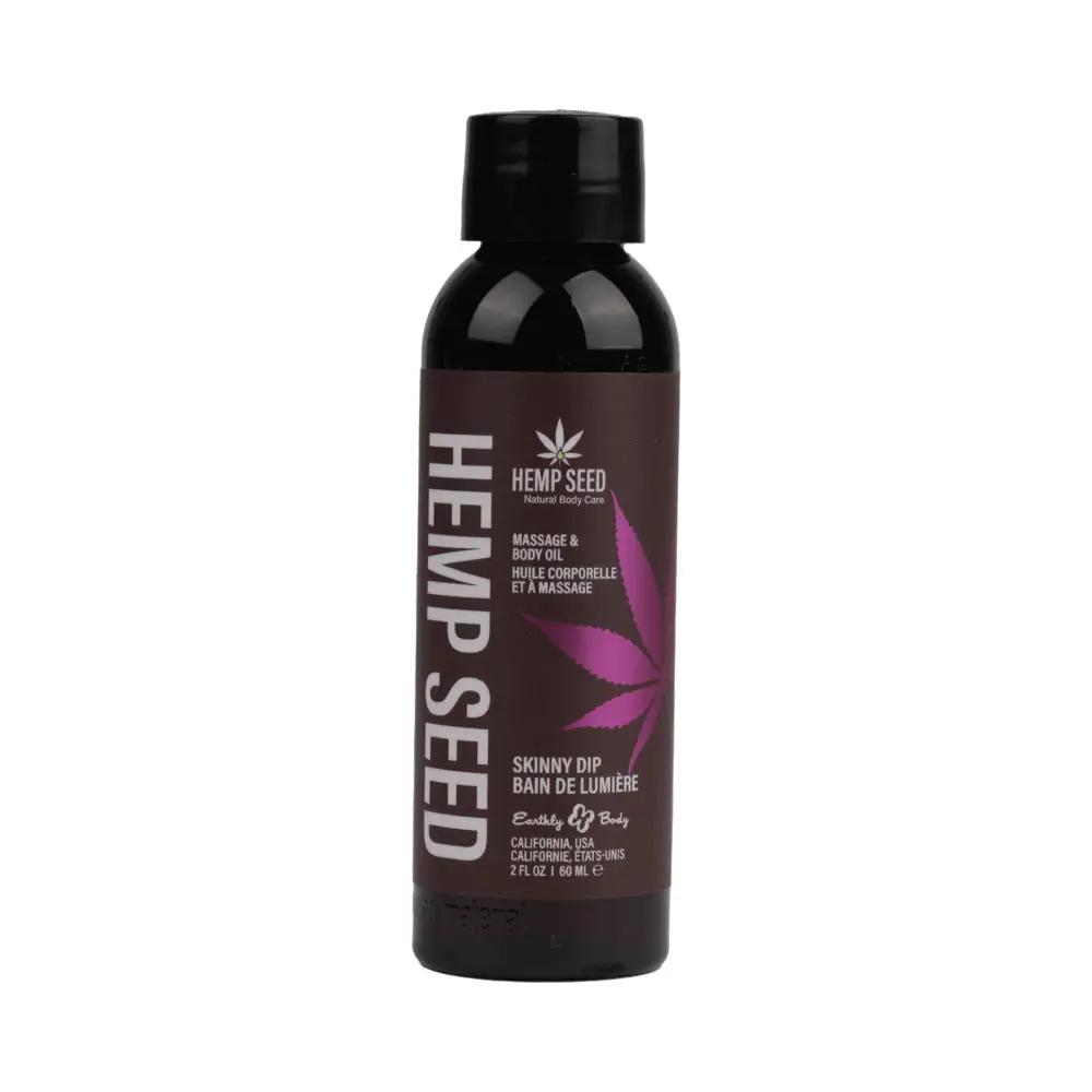Earthly Body Hemp Seed Massage Oil Skinny Dip 2 oz. by Earthly Body
