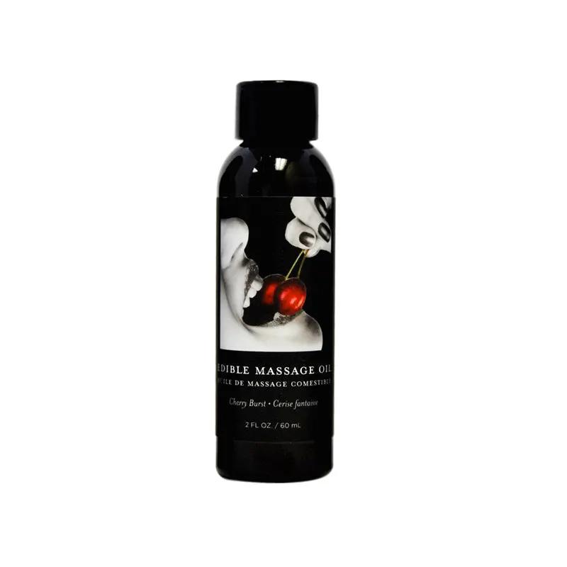 Earthly Body Edible Massage Oil Cherry 2oz by Earthly Body