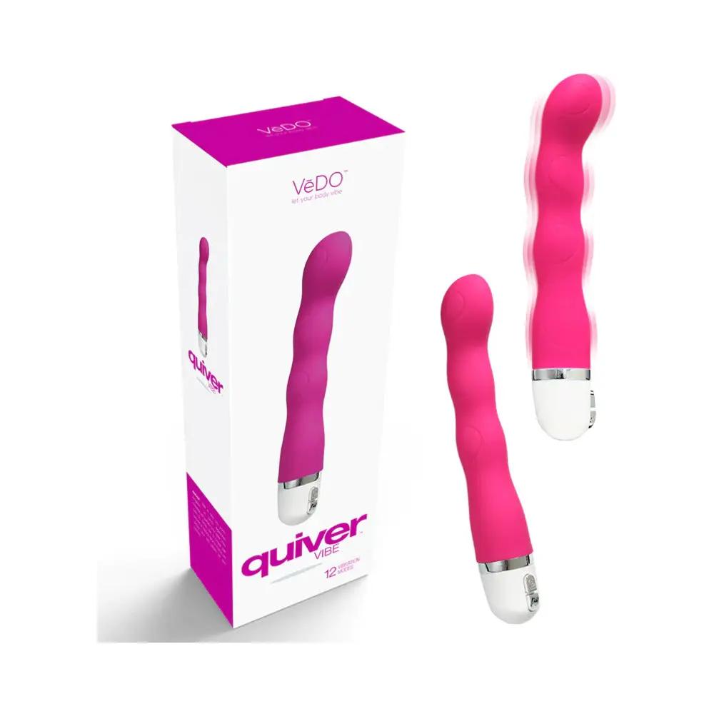 VeDO Quiver Mini Vibe Hot In Bed Pink by VeDO