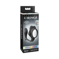 Fantasy C-Ringz Rock Hard Ass-Gasm Vibrating Silicone Cockring With Anal Plug Black by Pipedream