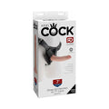 King Cock Strap-On Harness With 7 in. Cock Beige by Pipedream