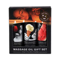 Earthly Body Hemp Seed Edible Massage Oil 3-Piece Gift Set 2 oz. by Earthly Body
