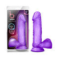 B Yours Sweet 'n Hard 2 Realistic 7.75 in. Dildo with Balls Purple by Blush