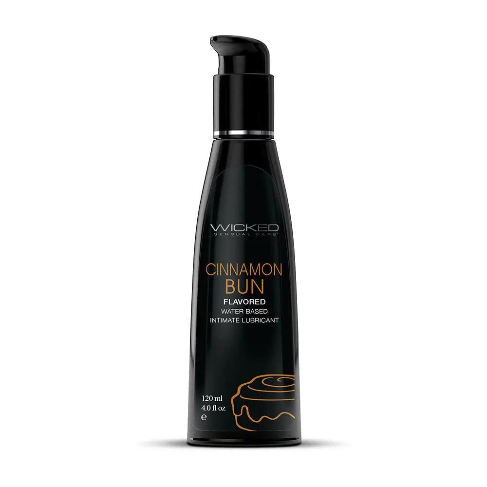 Wicked Aqua Cinnamon Bun Water-Based Lubricant 4 oz. by Wicked