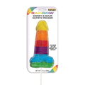 Sweet & Sour Jumbo Rainbow Gummy Cock Pop by Hott Products