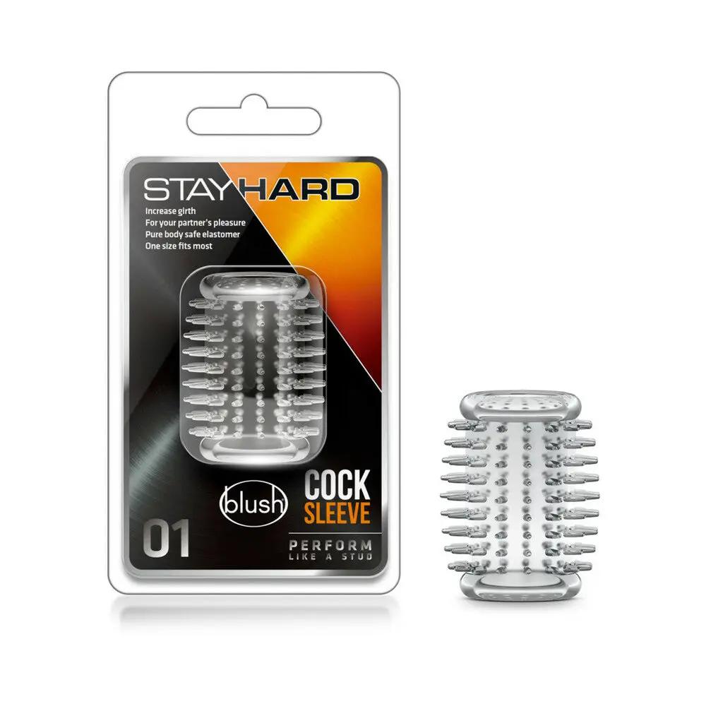 Stay Hard Cock Sleeve 01 Penis Enhancer Clear by Blush