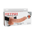 Fetish Fantasy Series 9 in. Hollow Strap-On with Balls Light/Black by Pipedream