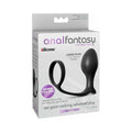 Anal Fantasy Collection Silicone Ass-Gasm Cock Ring Advanced Plug Black by Pipedream