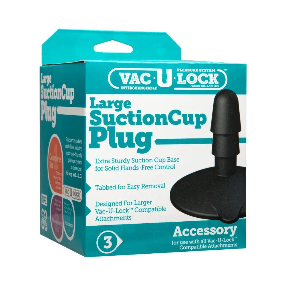 Vac-U-Lock - Large Black Suction Cup Plug Black by Doc Johnson