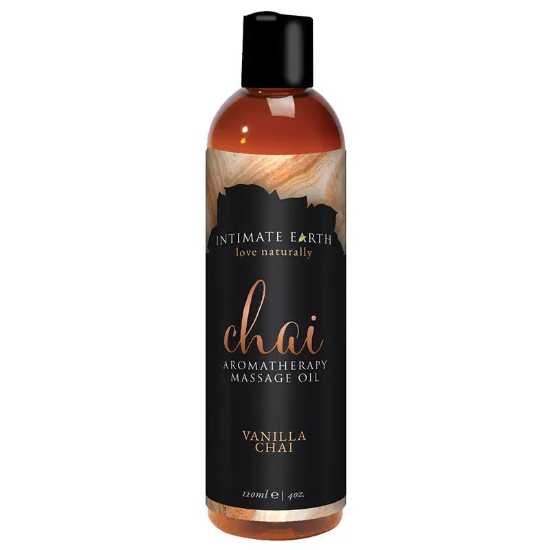 Intimate Earth Vanilla Chai Aromatherapy Massage Oil 4 oz. by Intimate Earth