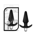 Luxe Discover Vibrating Silicone Anal Plug Black by Blush