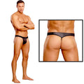 Male Power Cobra Micro V Thong Small/Medium (Black) by Male Power