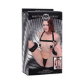 Master Series Acquire Easy Access Thigh Harness with Wrist Cuffs by XR Brands