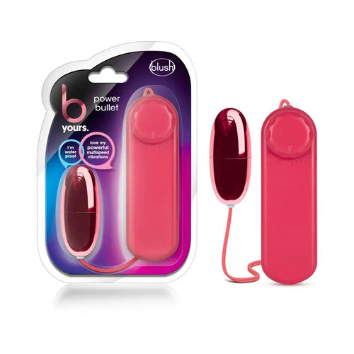 B Yours Power Bullet Remote-Controlled Egg Vibrator Cerise by Blush