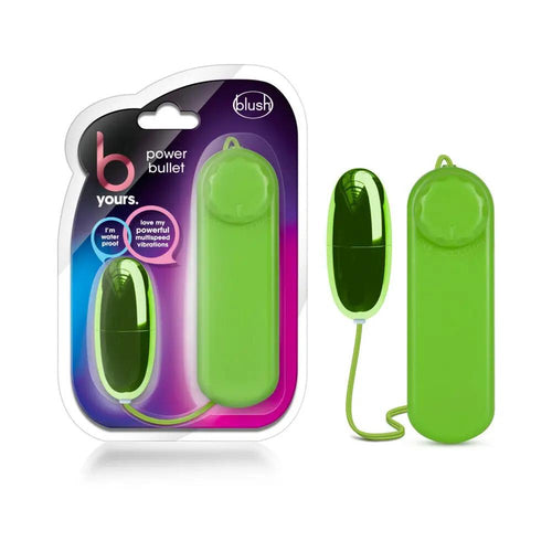B Yours Power Bullet Remote-Controlled Egg Vibrator Lime by Blush