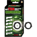 My Ten Erection Rings Beaded Comfort RingsBlack by Nasstoys