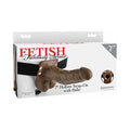 Fetish Fantasy Series 7 in. Hollow Strap-On with Balls Brown/Black by Pipedream