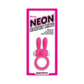 Neon Rabbit Ring Vibrating Silicone Cockring With Ears Pink by Pipedream