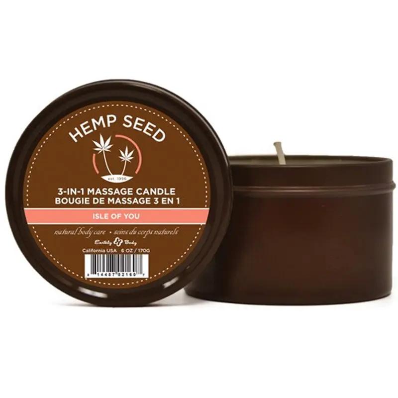 Earthly Body Massage Candle Isle of You 6oz by Earthly Body