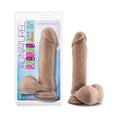 Au Naturel 8 in. Posable Dual Density Dildo with Balls Tan by Blush