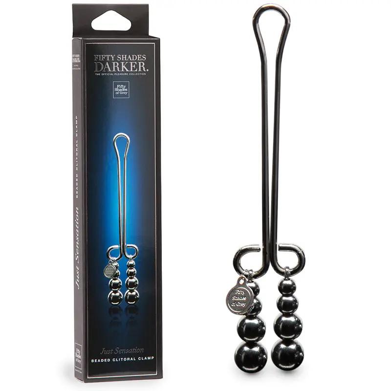 Fifty Shades Darker Just Sensation Beaded Clitoral Clamp by Fifty Shades of Grey