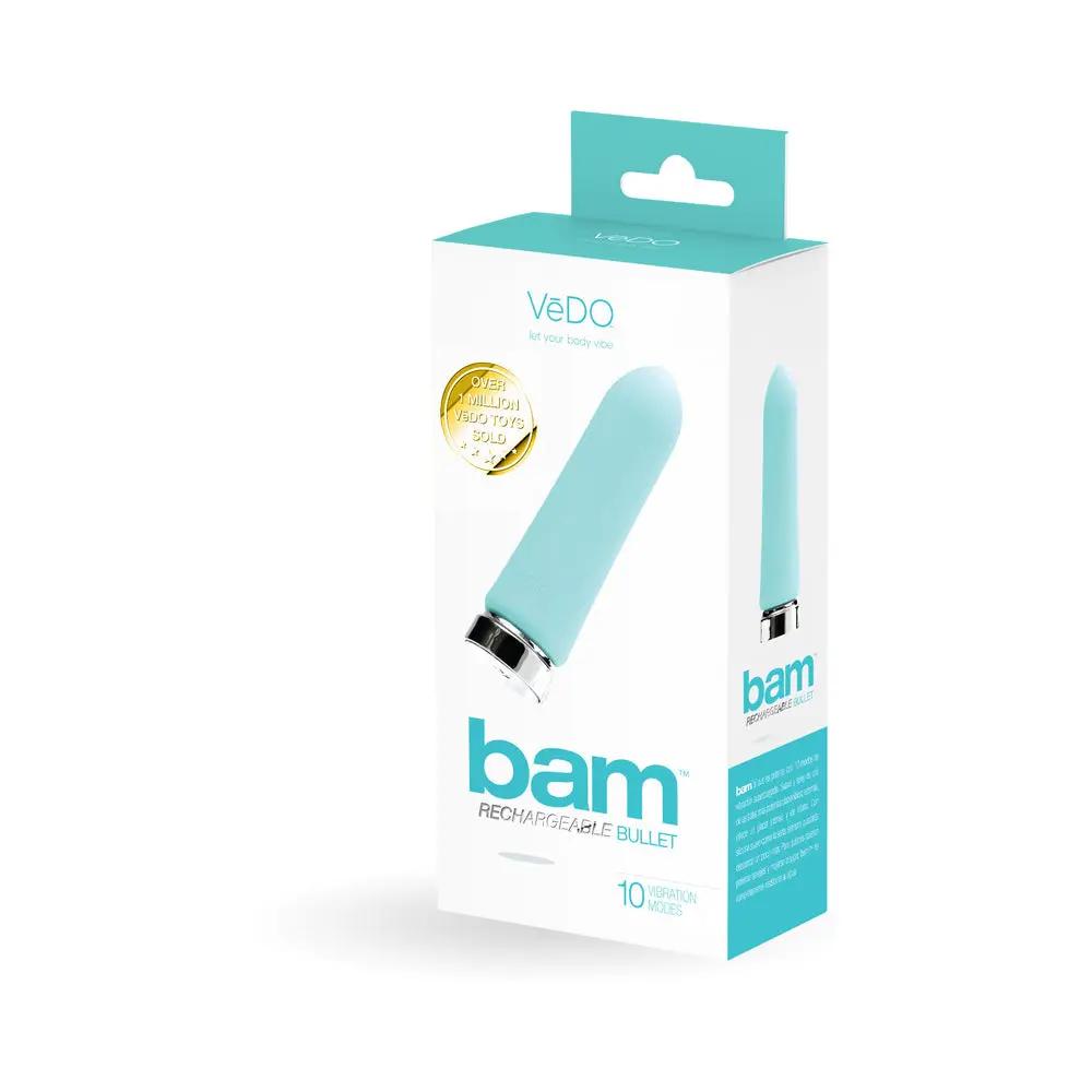VeDO Bam Rechargeable Bullet - Tease Me Turquoise by VeDO
