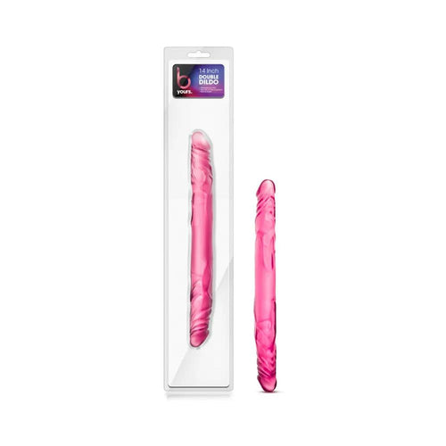 B Yours 14 in. Double Dildo Pink by Blush