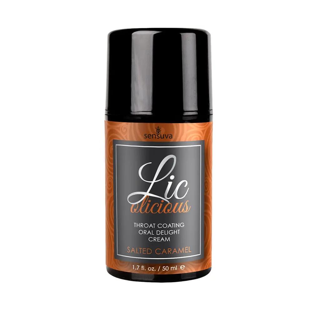 Sensuva Lic-o-licious Throat Coating Oral Delight Cream Salted Caramel 1.7 oz. by Sensuva