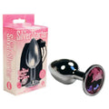 The 9's, The Silver Starter, Bejeweled Stainless Steel Plug Pink by Icon Brands
