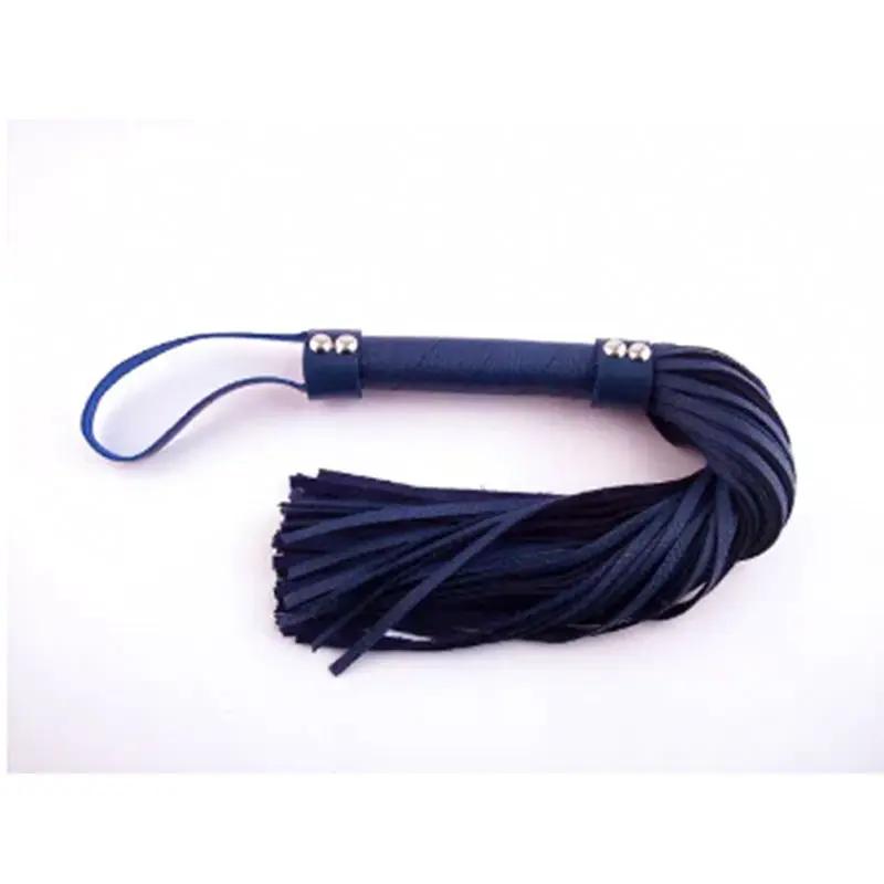 Rouge H-Style Leather Flogger Blue by Rouge Garments
