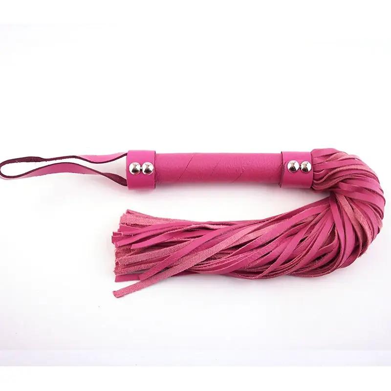 Rouge H-Style Leather Flogger Pink by Rouge Garments