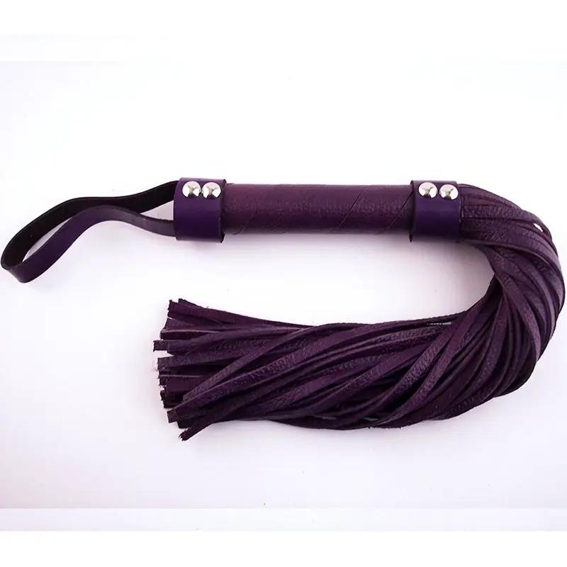Rouge H-Style Leather Flogger Purple by Rouge Garments