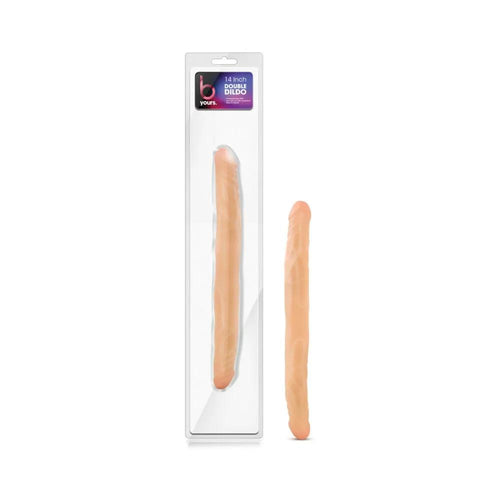 B Yours 14 in. Double Dildo Beige by Blush