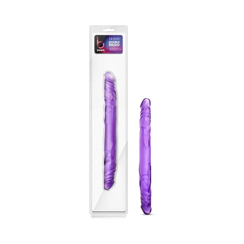 B Yours 14 in. Double Dildo Purple by Blush