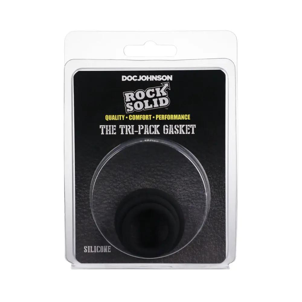 Rock Solid Black Gasket Silicone 3pc Set (.75in,1in,1.25in) by Rock Solid