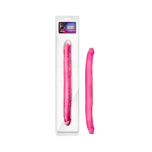 B Yours 16 in. Double Dildo Pink by Blush