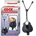 My Cock Ring Vibrating Scrotum Pouch & Cinch With Bullet Silicone Waterproof Black by Nasstoys