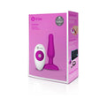 b-Vibe Novice Rechargeable Remote-Controlled Vibrating Silicone Anal Plug Fuchsia by b-Vibe