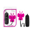 Luxe Butterfly Teaser Remote-Controlled Silicone Mini Vibrator Fuchsia by Blush