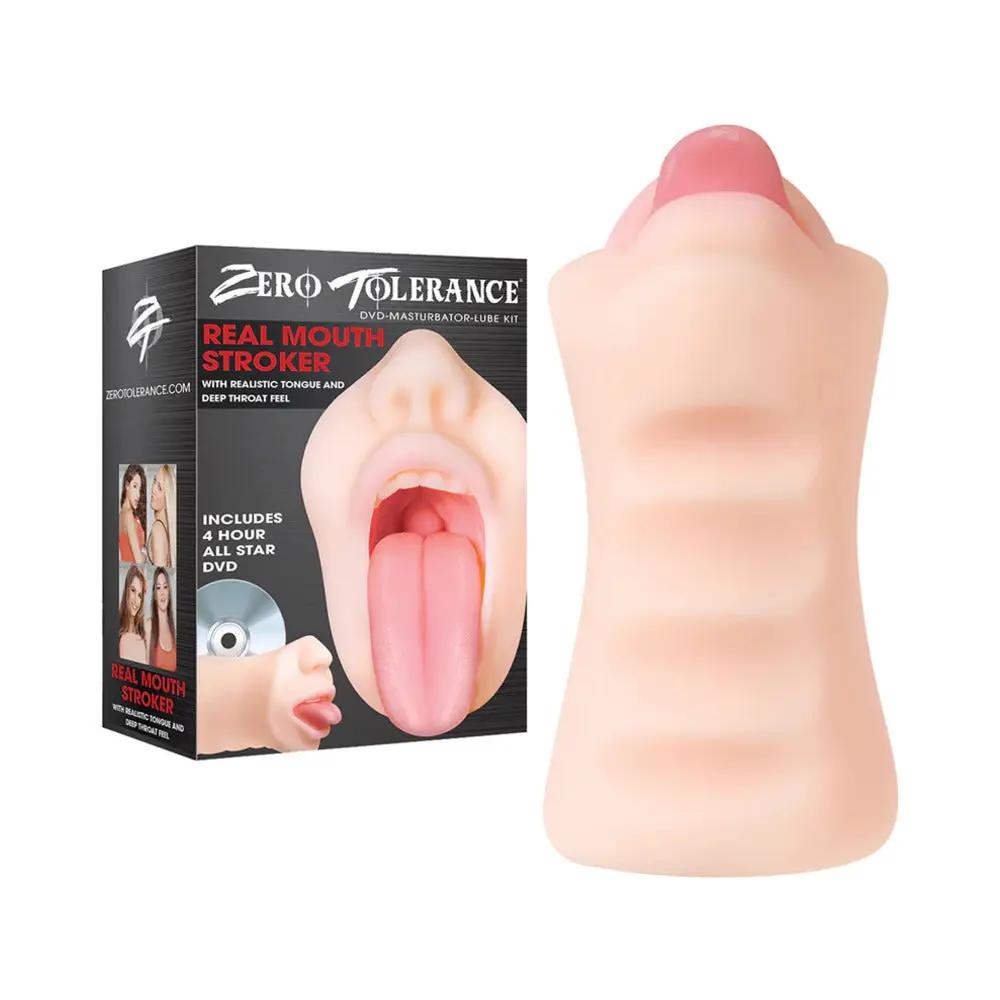 Zero Tolerance Real Mouth Stroker With DVD by Zero Tolerance