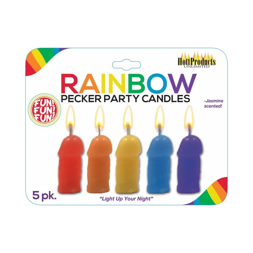 Pecker Party Candles Assorted Colors 5pk by Hott Products