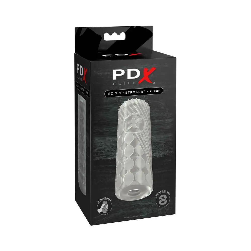 PDX Elite EZ Grip Stroker Clear by PDX Brands
