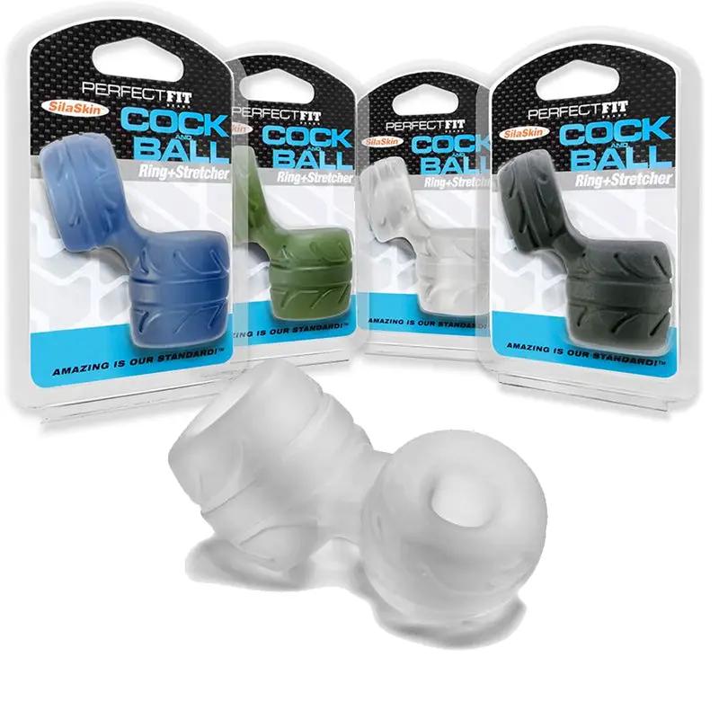 Perfect Fit Cock + Ball Ring & Stretcher Clear by Perfect Fit