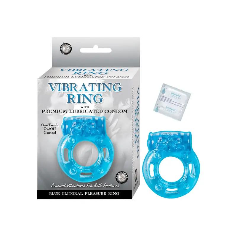 Vibrating Ring Blue Clitoral Pleasure Ring Blue by Nasstoys