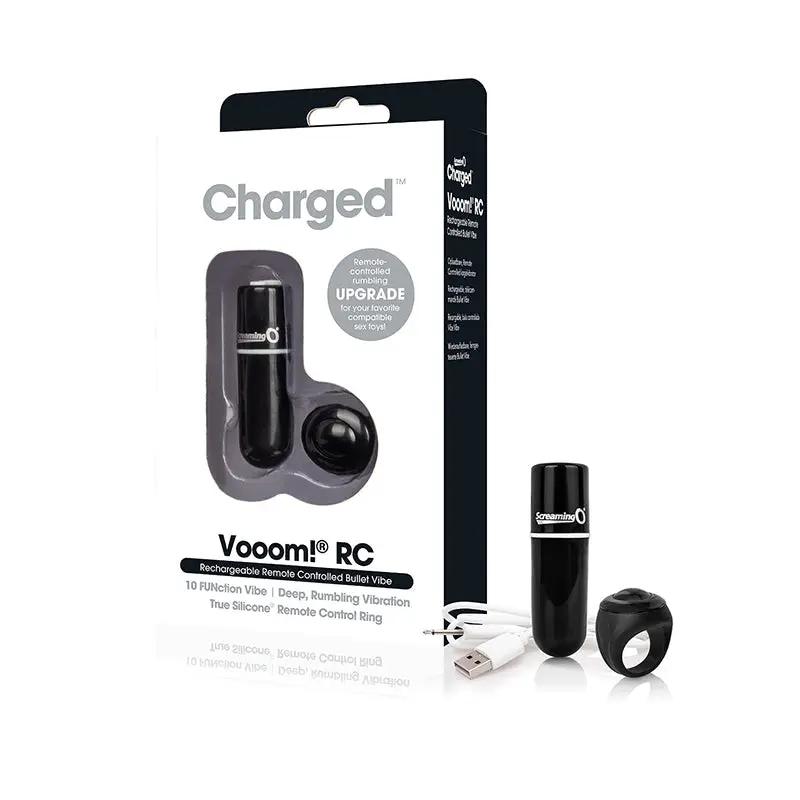 Screaming O Charged Vooom Remote Control Bullet - Black by Screaming O