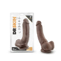 Dr. Skin Mr. Mayor Realistic 9 in. Dildo with Balls Brown by Blush