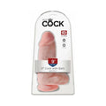 King Cock Chubby 9 in. Cock With Balls Realistic Suction Cup Dildo Beige by Pipedream